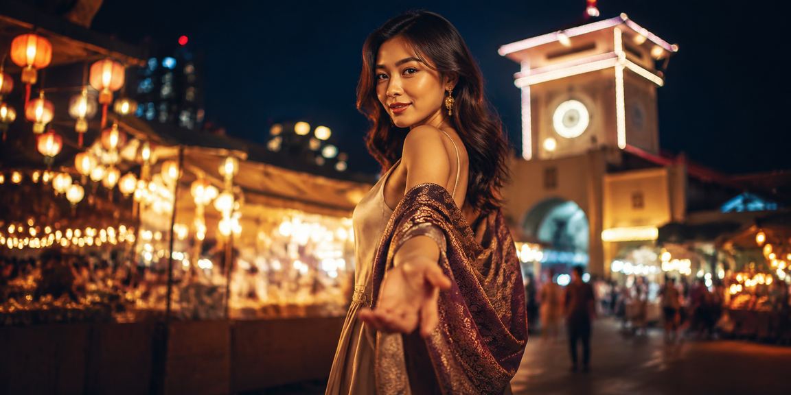 Không khí cá cược casino về đêm tại TP.HCM với ánh đèn chợ đêm sôi động
